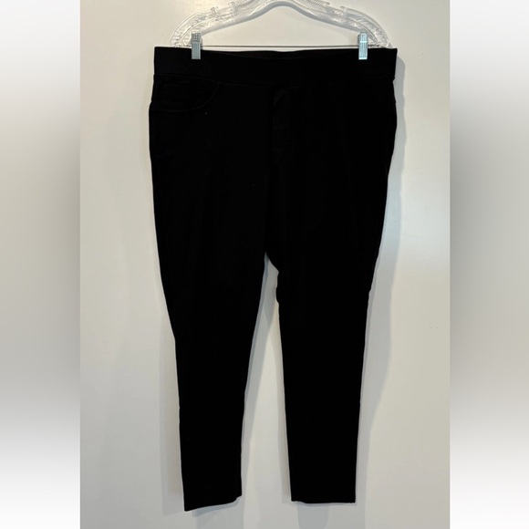 Maze Collection Black Ponte Knit Scuba Pull On‎ Pants Career Womens 3X (1410) - Picture 1 of 5